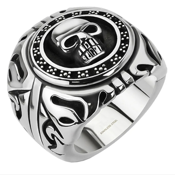 Accessories Mens Stainless Steel Skull Biker Rings Poshmark
